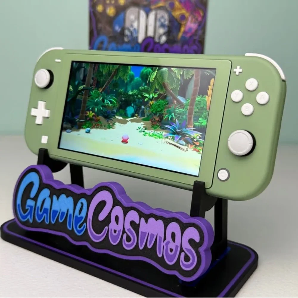Sleek Green Handheld Gaming Console